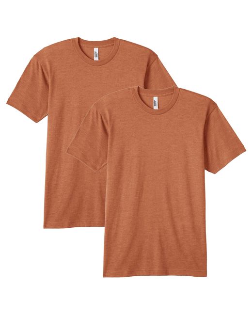American Apparel Brown Tri-blend Track T-shirt