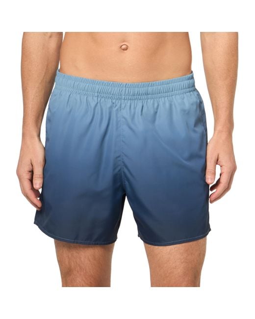 Lacoste Blue Gradient Print Swim Trunks for men