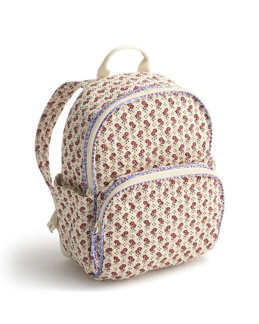 Vera Bradley Natural Premium Cotton Small Banbury Backpack