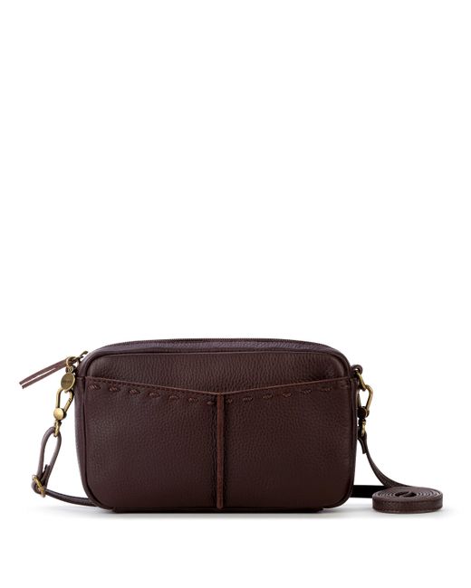 The Sak S Cora Leather Crossbody in Brown | Lyst