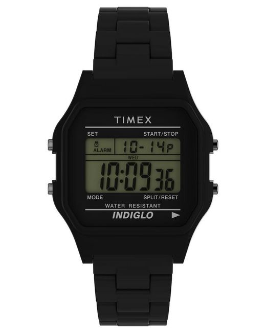 Timex Black Bracelet Digital Dial Black