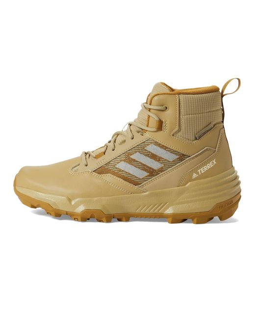adidas Mens Unity Leather Mid Rain.rdy Walking Shoe in Natural for Men ...