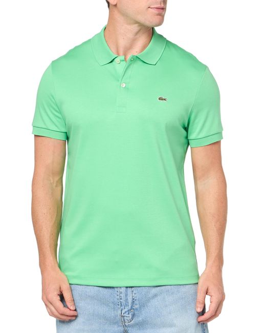 Lacoste Green Short Sleeve Regular Fit Polo Shirt for men