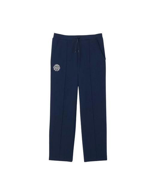 Lacoste Men's Blue Sport Tennis Heritage Sweatpants