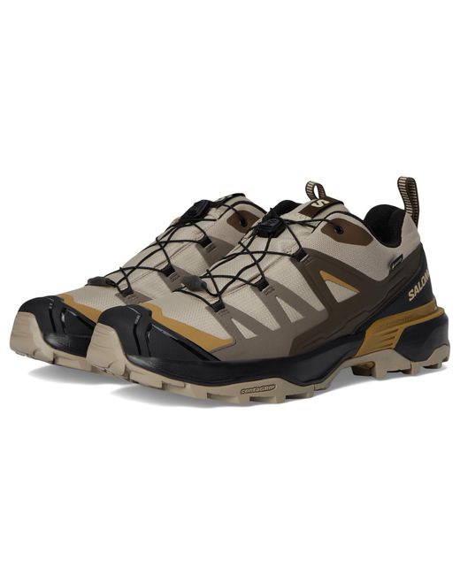 Salomon Black X Ultra 360 Gtx(R) Running Shoes Vintage Khaki/Falcon/Antique Bronze 8.5 D for men