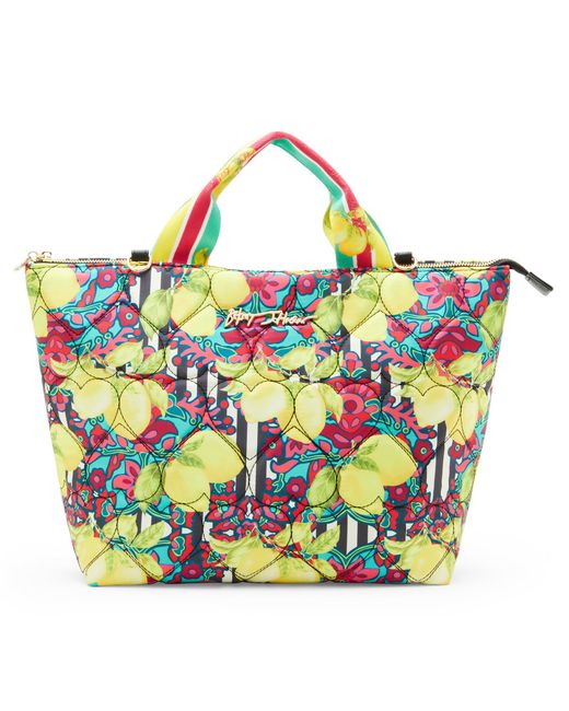 Betsey Johnson Blue Fresh N Fruity Insulated Cooler Tote