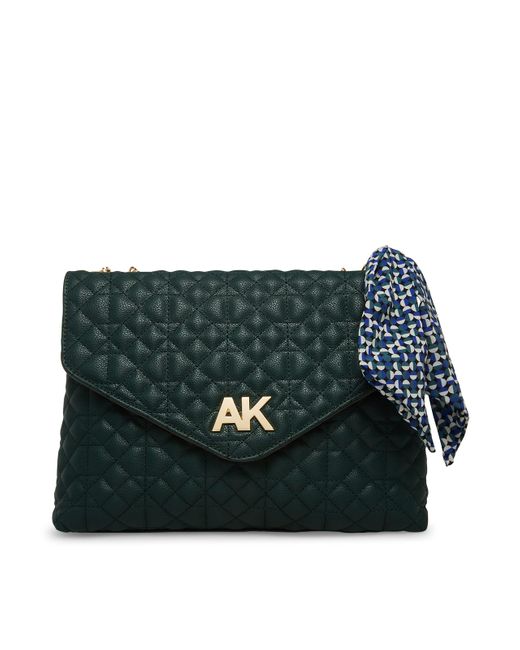 Anne Klein Synthetic S Quilted Flap Shoulder Bag in Green | Lyst