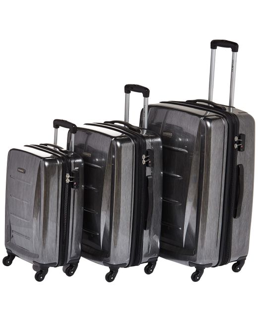 Samsonite Gray Winfield 2 Hardside Carry On Luggage With Spinner Wheels