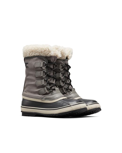 Sorel Brown Women's Winter Carnival Waterproof Boot - Quarry, Black - 5.5