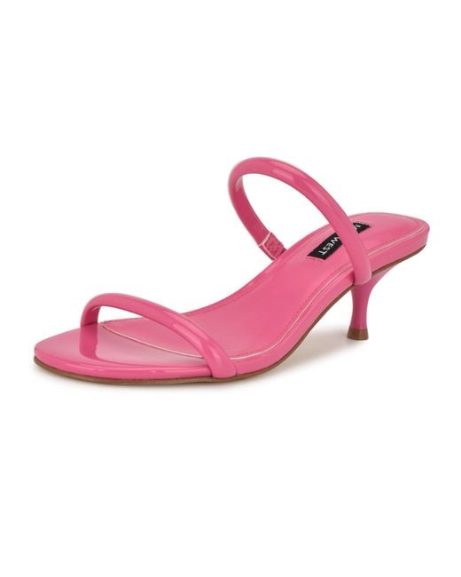 Nine West Pink Berri Heeled Sandal
