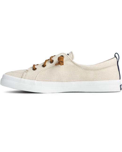 Sperry Top-Sider White S Crest Vibe Linen Sneaker
