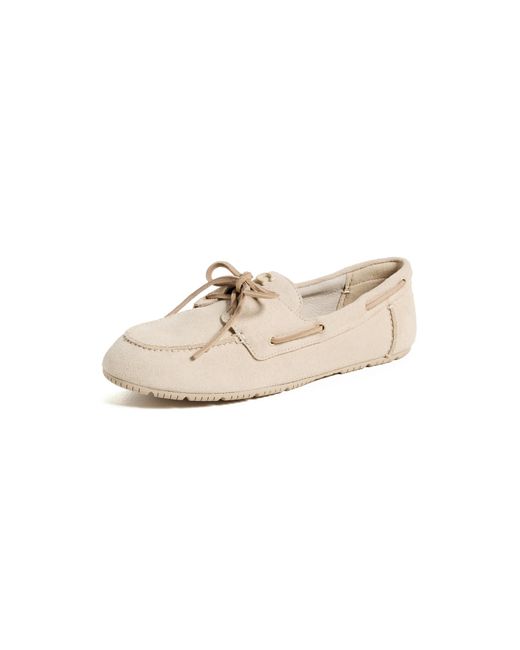 COACH White Sculpted C Boat Shoe