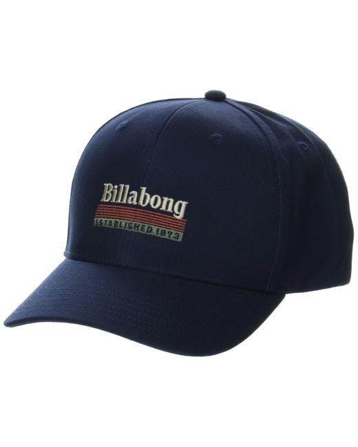Billabong Blue Walled Adjustable Mesh Back Trucker Hat for men