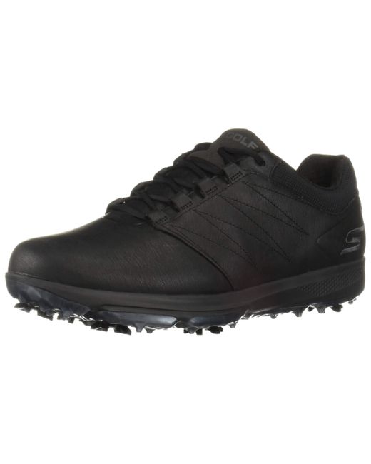 skechers men's pro 4 waterproof golf shoe