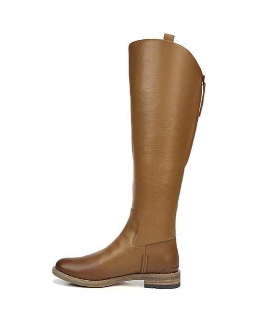 Franco Sarto Brown S Meyer Knee High Flat Boots Tan Narrow Calf Leather 6.5 M