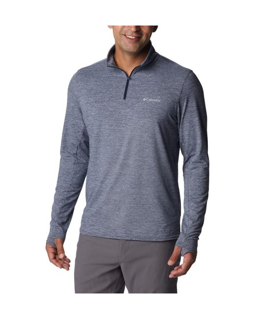 Columbia Blue Tech Trail 1/4 Zip Sweater for men