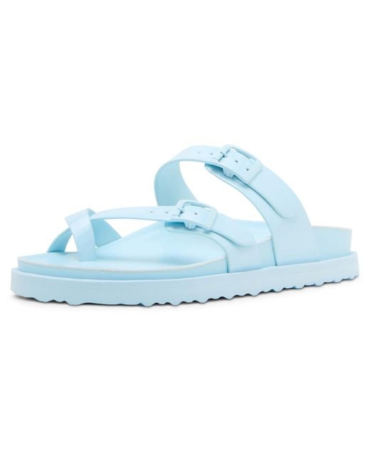 Madden Girl Blue Mauii Slide Sandal