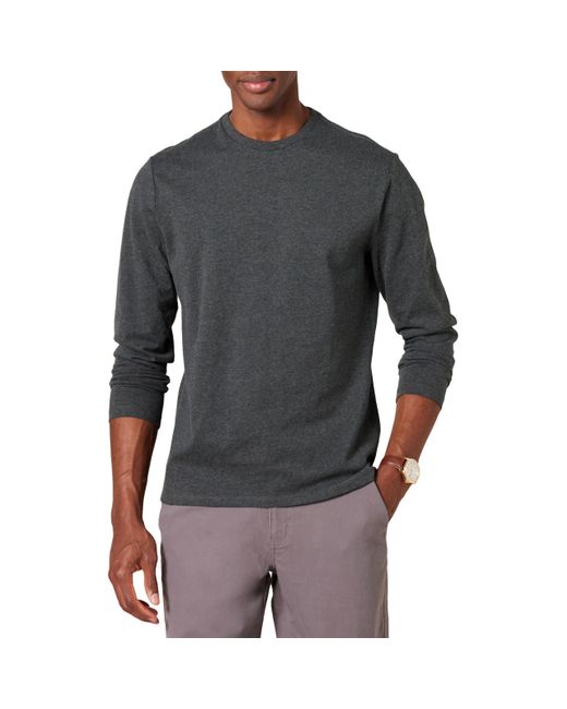 T-Shirt à ches Longues Coupe Ajustée Amazon Essentials pour homme en coloris Gray