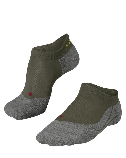Falke Green Ru4 Endurance Invisible M In Cotton Anti-blister 1 Pair Running Socks for men