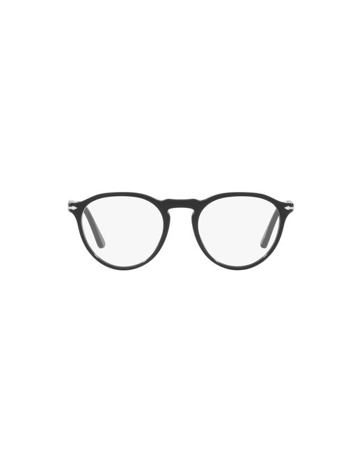 Persol Black Po3286v Round Prescription Eyewear Frames for men