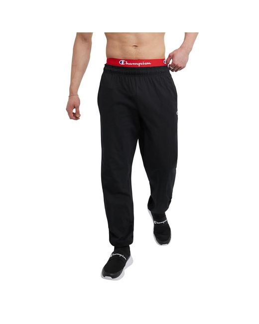 Champion Black , Lightweight Lounge, Jersey Knit Casual Pants For for men