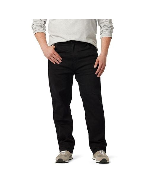 Levi's Black Regular Fit Flex Jeans for men