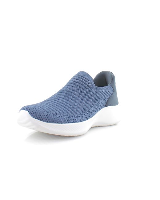 Naturalizer S Elite Comfortable Slip On Knit Sneaker Blue Fabric 12 W