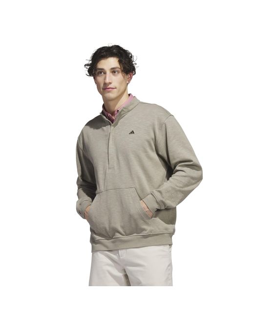 Adidas Gray Go-to Quarter Zip Pullover for men
