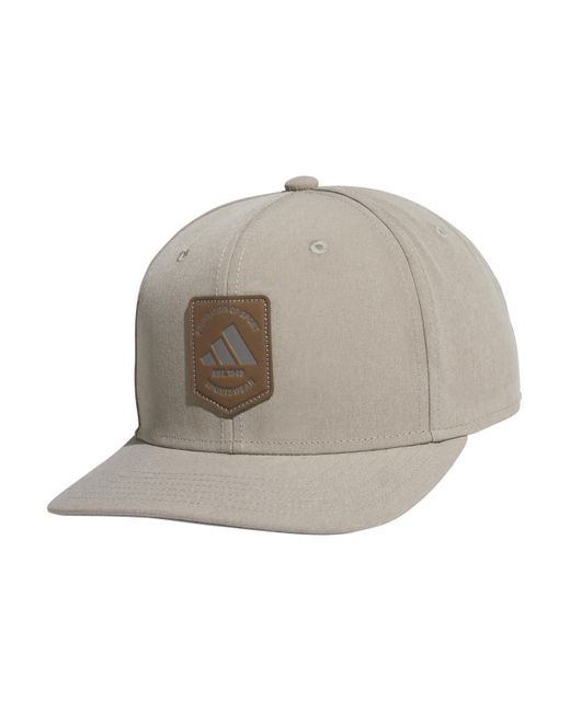 Adidas Gray Scorecard High Crown Low Curve Brim Snapback Adjustable Fit Course Style Hat for men