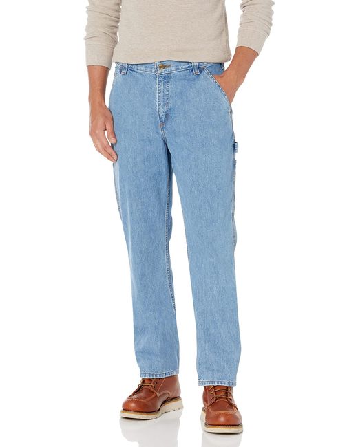 Carhartt Blue Loose Fit Utility Jean for men