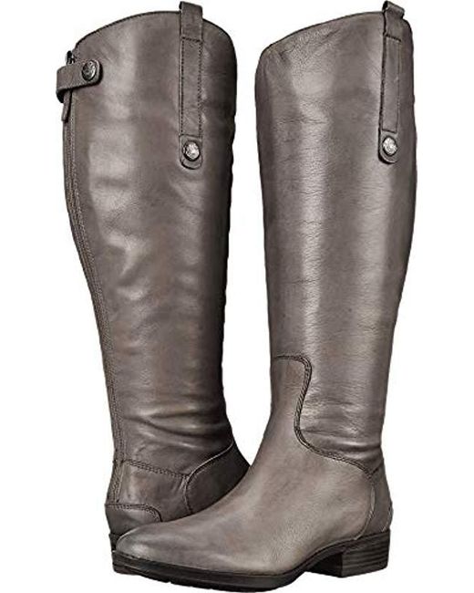 Sam Edelman Penny 2 Riding Boot in Gray Lyst