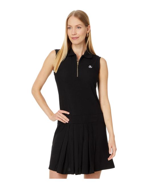 Tommy Hilfiger Black Solid Tennis Dress
