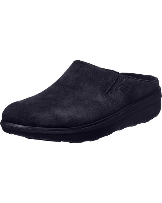 fitflop loaff suede clogs