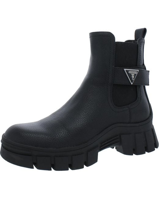 Guess Hensly Ankle Boot in Black Lyst UK