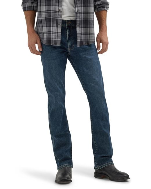 Wrangler Blue Regular Fit Bootcut Jean for men