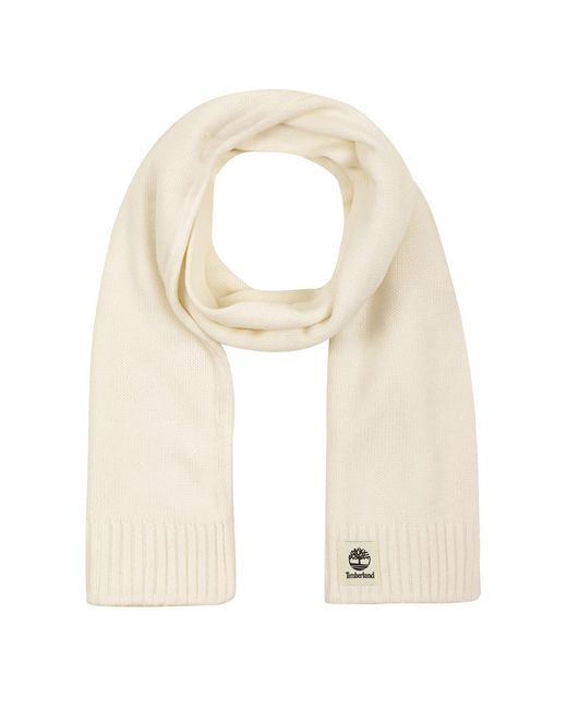 Timberland Natural Sold Scarf With Tonal Label