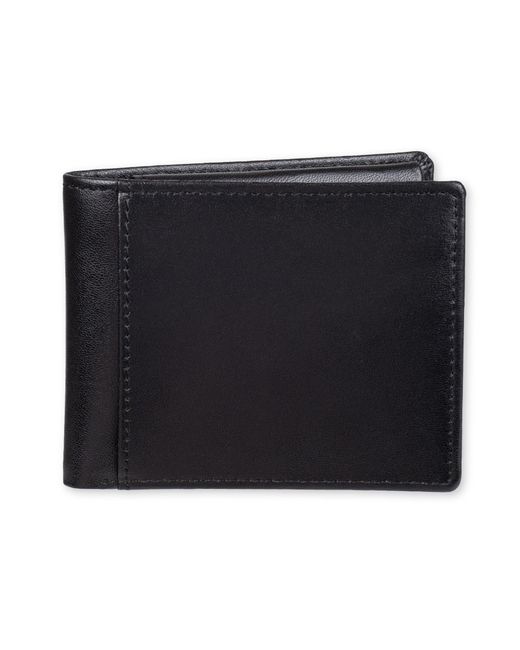Amazon Essentials Black Bifold Wallet With Coin Pocket for men