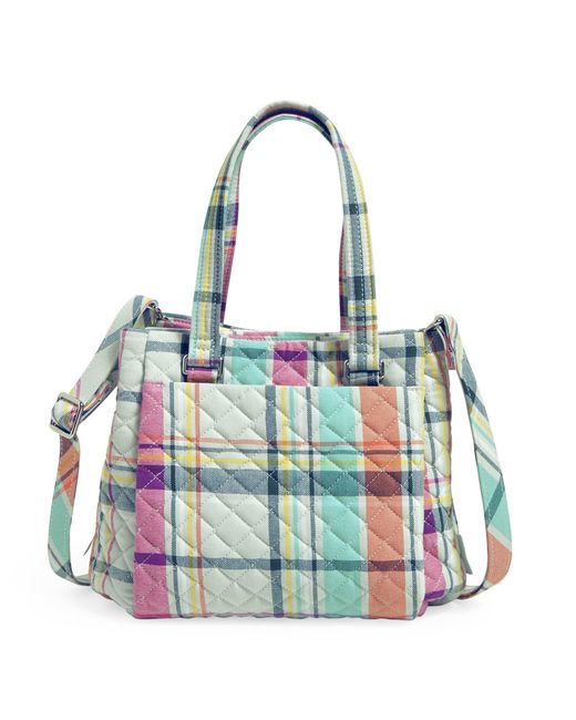vera bradley cotton mini multi compartment crossbody purse