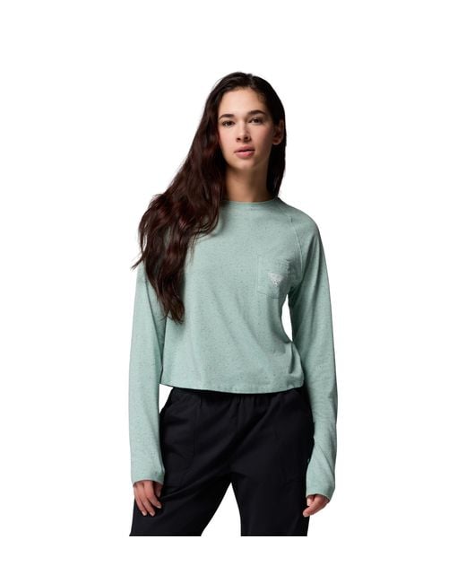Columbia Green S Pfg Uncharted Neps Long Sleeve