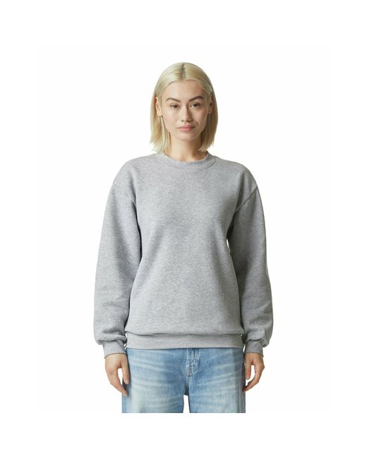 American Apparel Gray Reflex Fleece Crewneck Sweatshirt