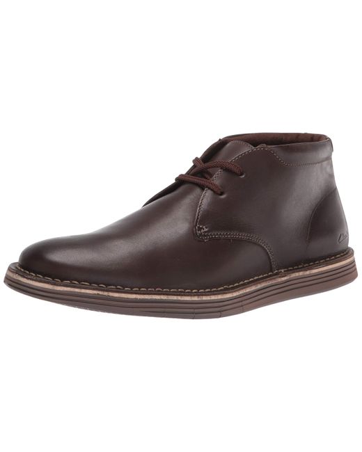 clarks mens forge stride chukka boots flat heel
