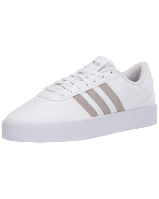 adidas Lace Court Bold Ladies Trainers in Black/White/Black (Black) - Save  42% | Lyst