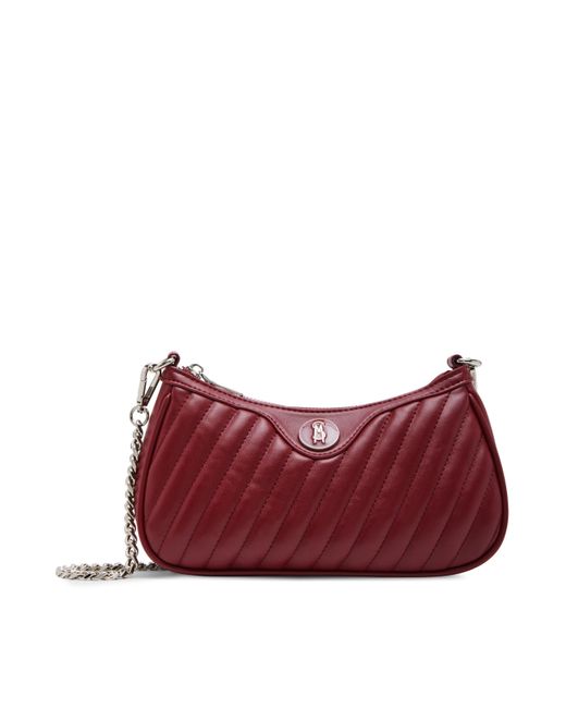 Steve Madden Red Vickie Quilted Crossbody