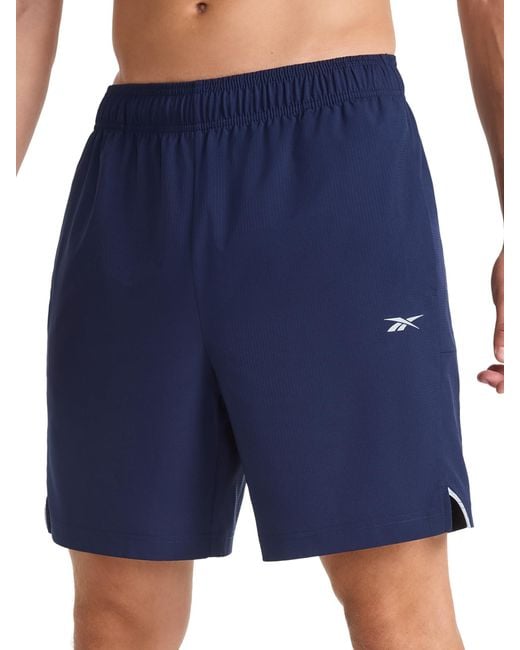 Reebok Blue 's Jumper Box Texture Woven 7" Short for men