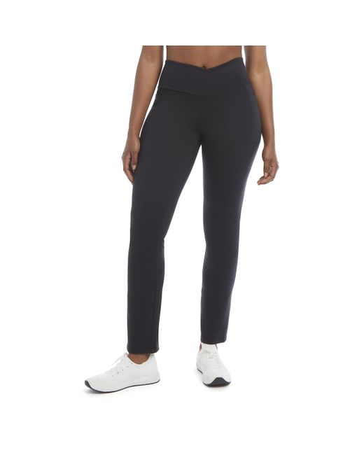 Danskin Studio Cross Waist Flare yoga pant in Black Lyst