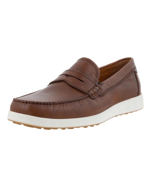 Ecco Brown S Lite Moc Penny Driving Style Loafer for men