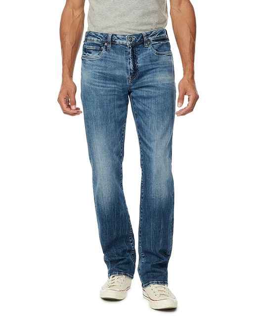 Buffalo David Bitton Blue Relaxed Straight Driven Jeans for men