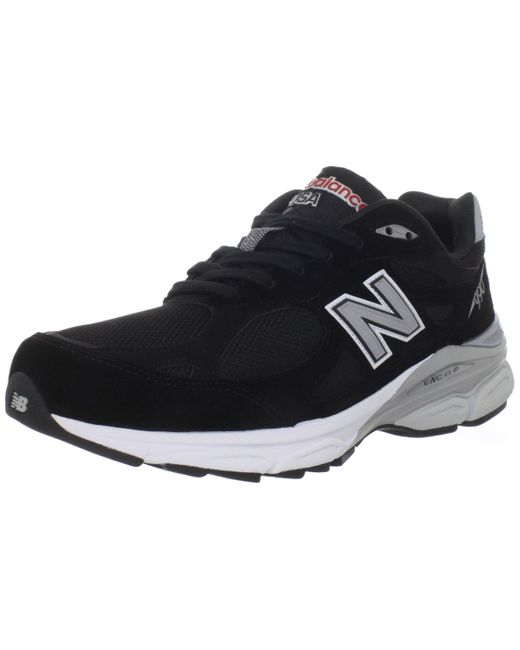 New Balance 990 V3 Running Shoe Sneaker in Black/Silver (Black) for Men Lyst