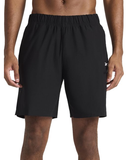 Reebok Black Apparel Revolve Double-knit 8" Cargo Short for men