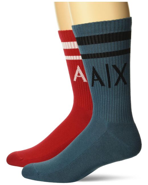 Emporio Armani Red A | X Armani Exchange Armani Exchange Ax Logo Tube Sock for men